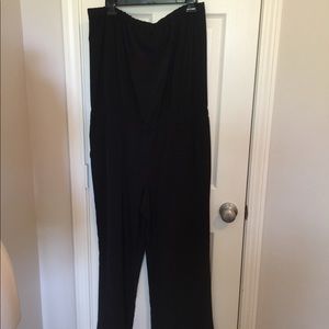 Loft black jumpsuit size large
